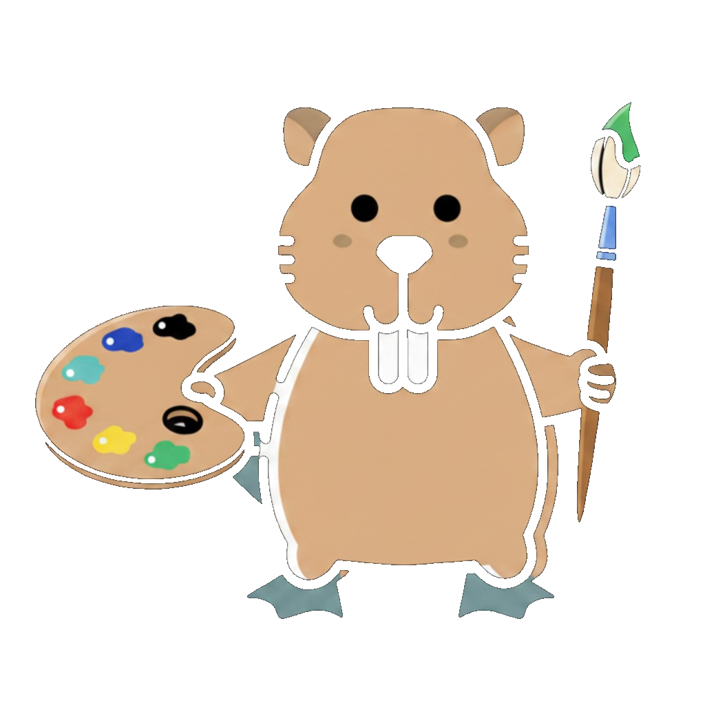 Pit tenant une palette et un pinceau